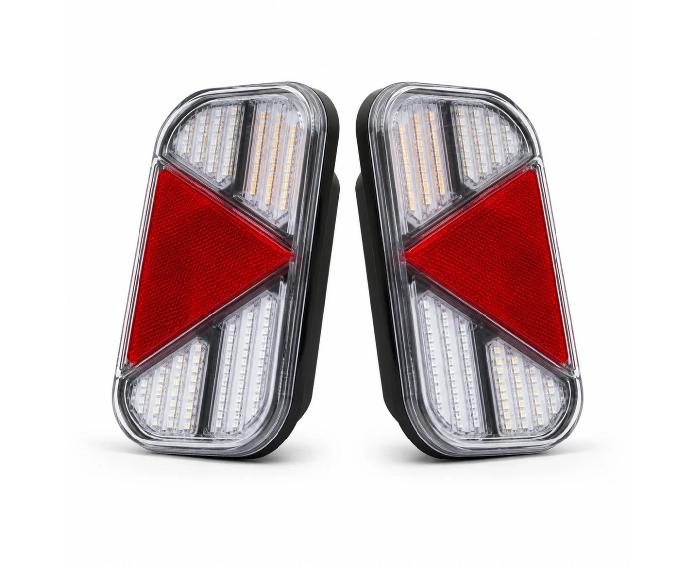 Wireless Magnetic LED Trailer Lights with Triangle Reflectors – Rechargeable Tail Light Kit - LG584