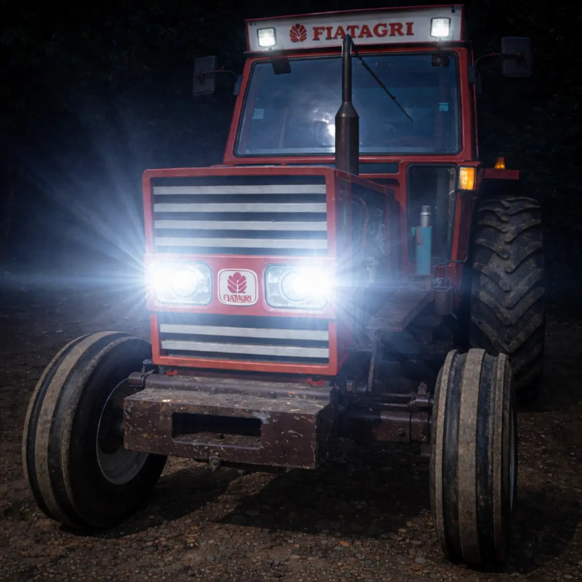 Fiat-Agri-LED-Scheinwerfer 90 W, Fernlicht und Abblendlicht mit Tagfahrlicht, 12 V/24 V, Traktor – LG884EU
