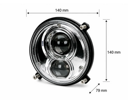 90 Watt LED Round High & Low Beam Headlight - LG824EU