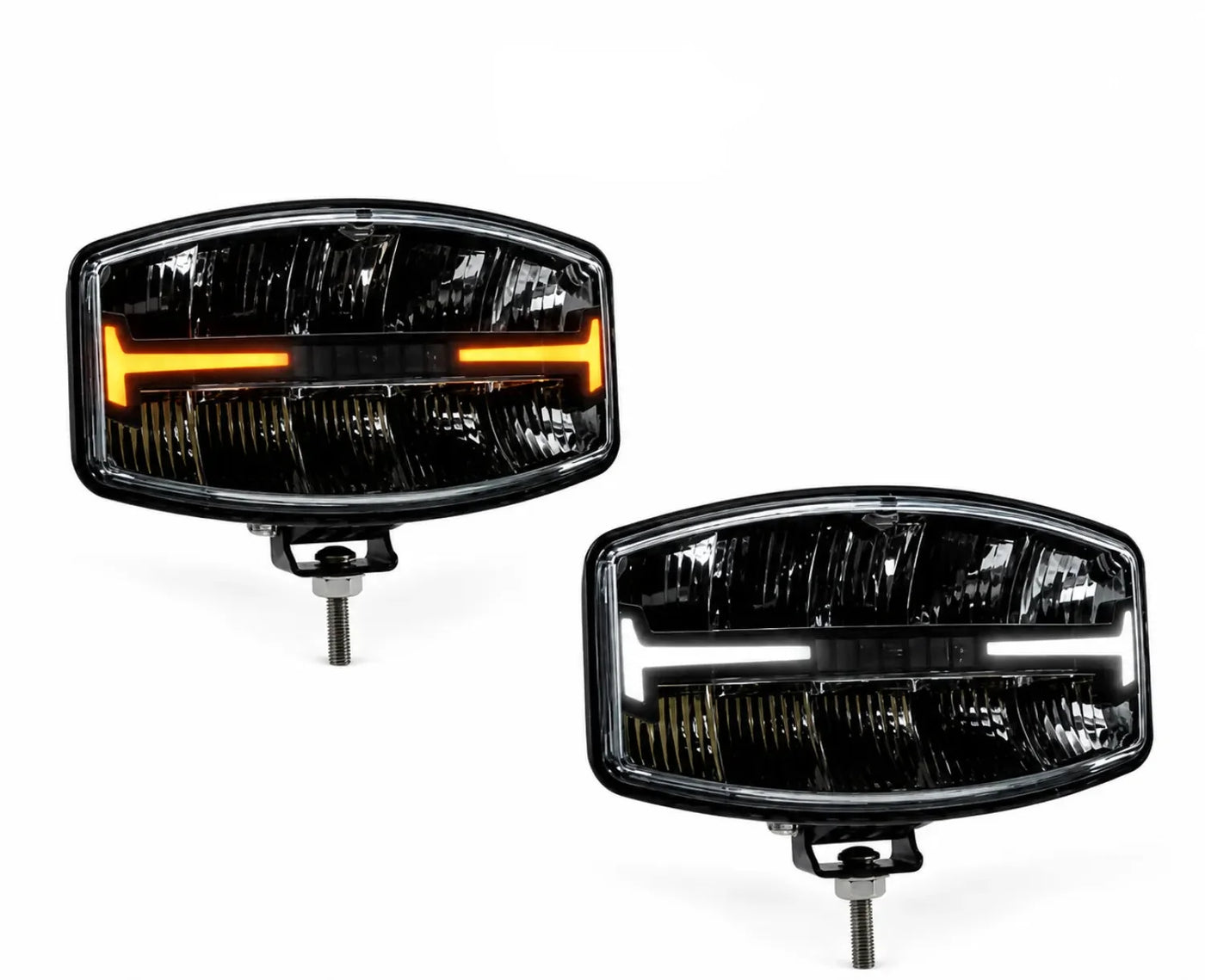 60-Watt-10"-LED-Fahrlicht mit zweifarbiger Positionsleuchte und zusätzlichem Stroboskoplicht – LG888S