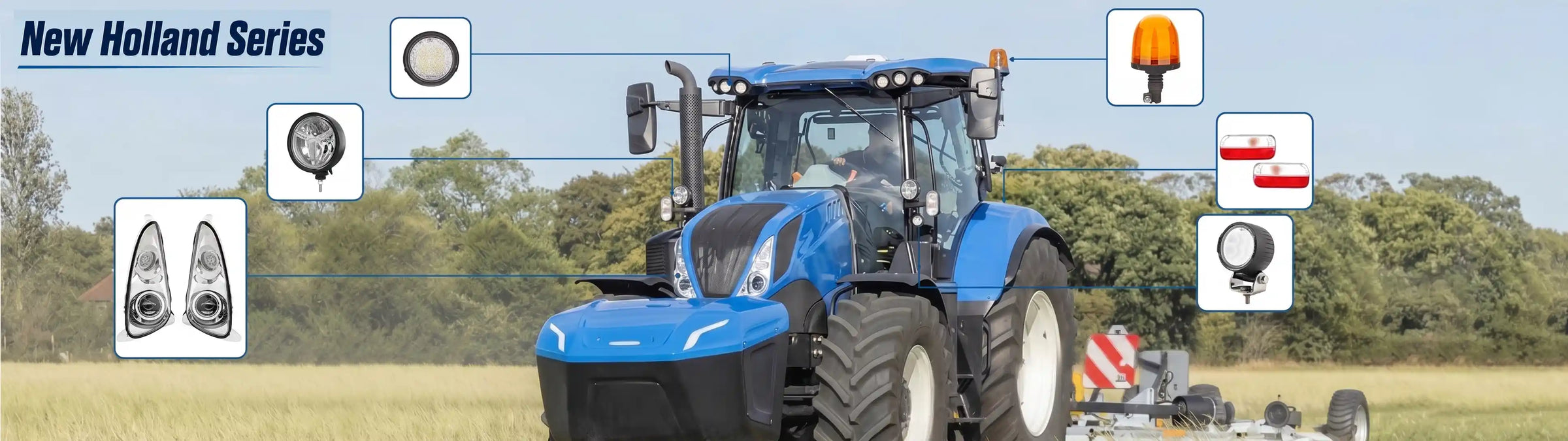 New Holland LED Tractor Lights