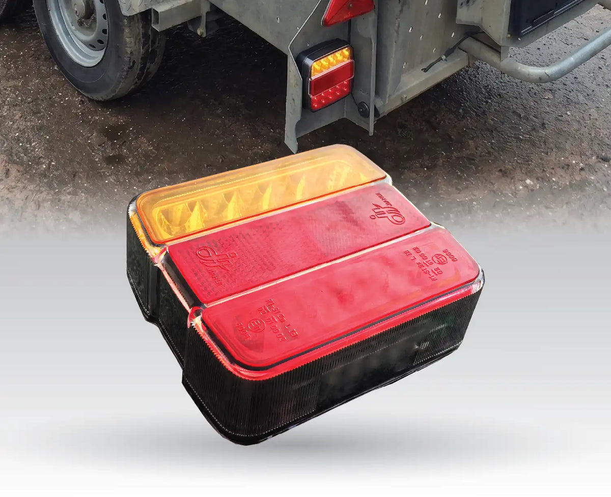 LED Tail Light Square Combination - Pair - LG529
