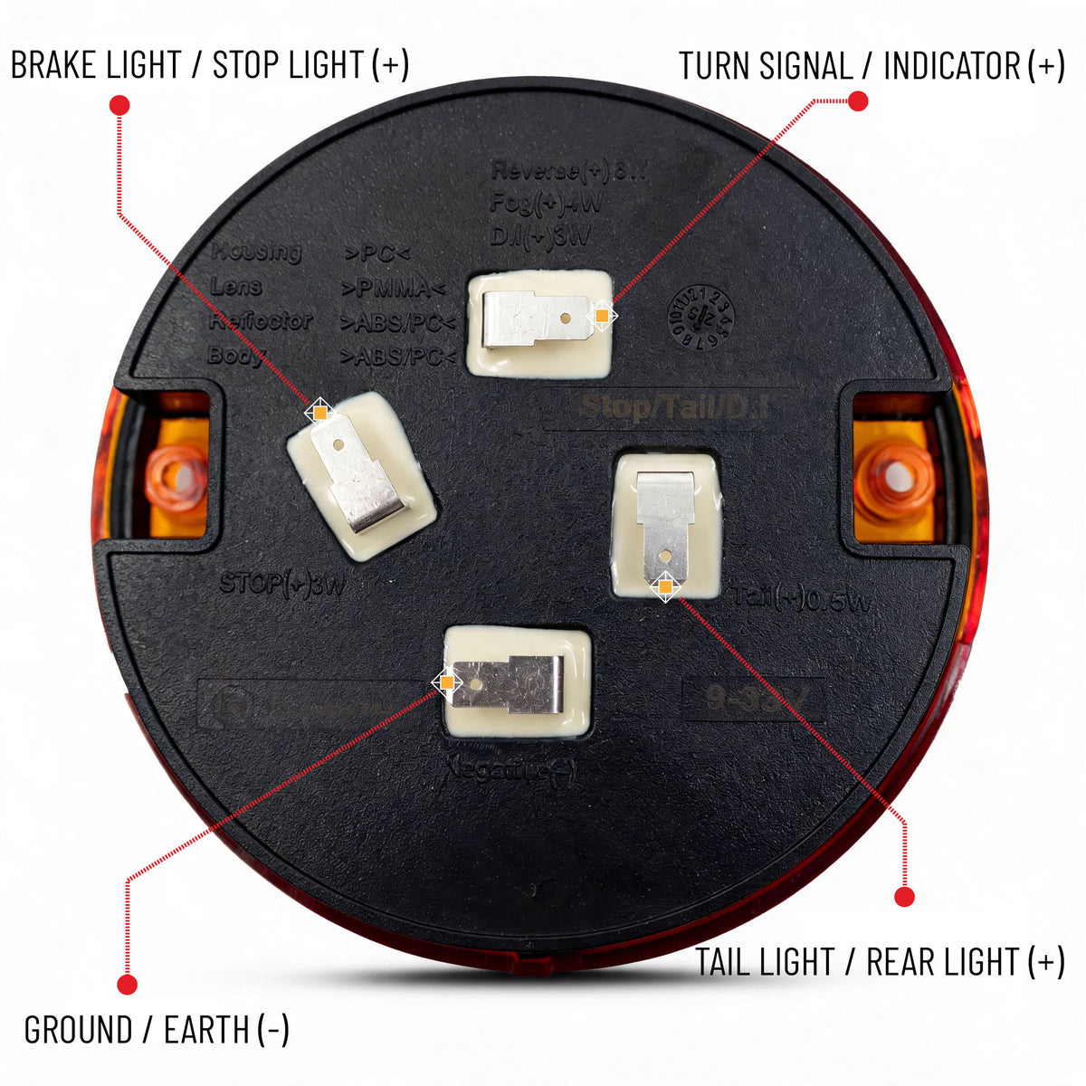LED Tail Light Burger Combination - LG534