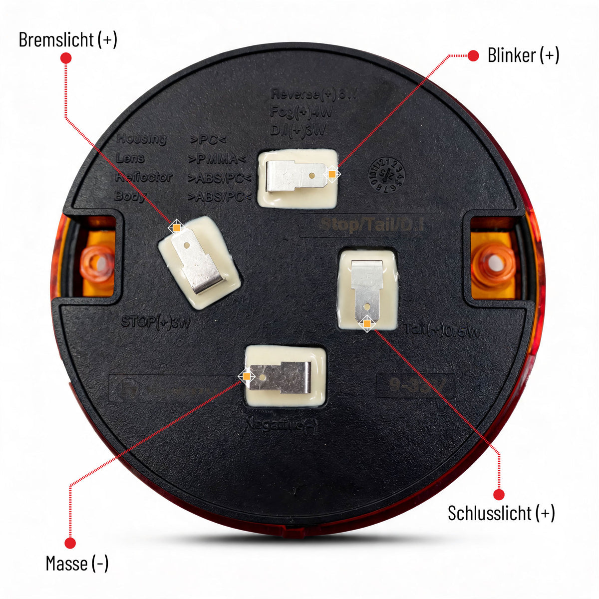 LED Tail Light Burger Combination - LG534