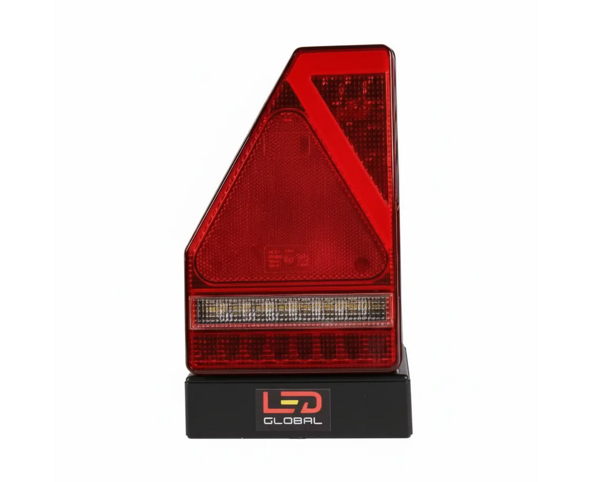 LED Tail Light Triangular Combination with Built In Smart Resistor (RH) - LG571