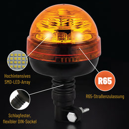 LG707 SMD LEDs, R65 and flexible DIN base