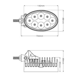 LG847 dimension drawing / Maßzeichnung