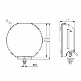 LG936 dimension drawing in millimetres