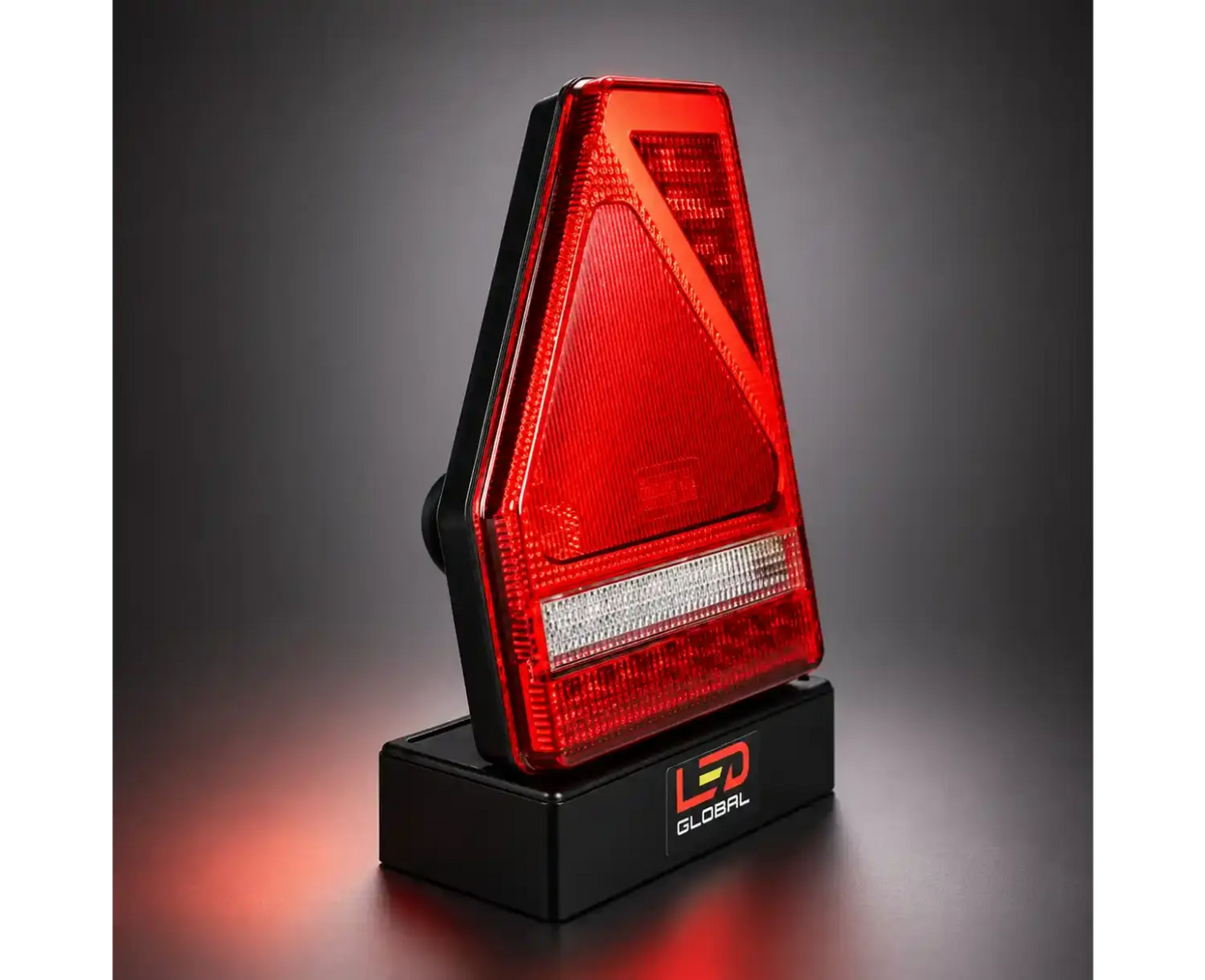 LED Tail Light Triangular Combination with Built In Smart Resistor (RH) - LG571