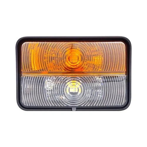 24 Watt LED Front Position Light with Indicator (White & Amber) - LG925