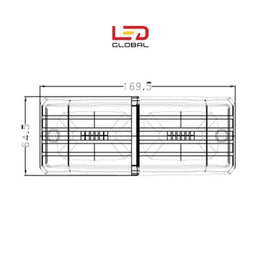 24W LED-Rückleuchte mit Blinker (Rot und Gelb) – LG581