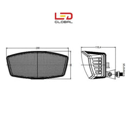 50-Watt-LED-Arbeitsscheinwerfer – LG806