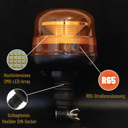 Orange Flashing Beacon Light 12V-24V – LG685