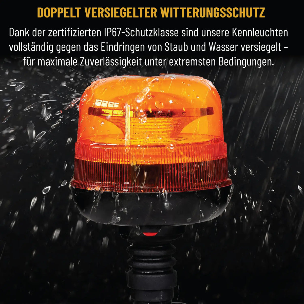 Orange Flashing Beacon Light 12V-24V – LG685