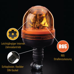 Halogen Warning Beacon Pole Mounted  - LG706