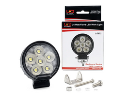 24-Watt-LED-Arbeitsscheinwerfer mit Flutlicht, rund – LG872