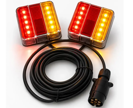 LED Magnetic Trailer Tail Light Set (7.5 Metre Cable) - LG556