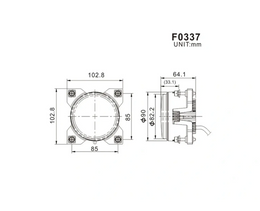 50W LED-Arbeitsscheinwerfer zum Einbau in Motorhaube und Kabine für Traktoren – LG8360