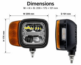 Combo Led Headlight - Left Side, Rear Mount - LG920RLEU